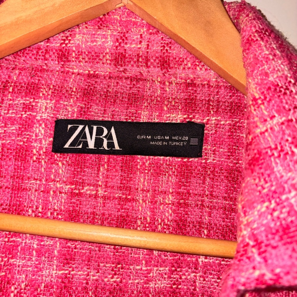 Women's Pink Tweed Jacket | ZARA